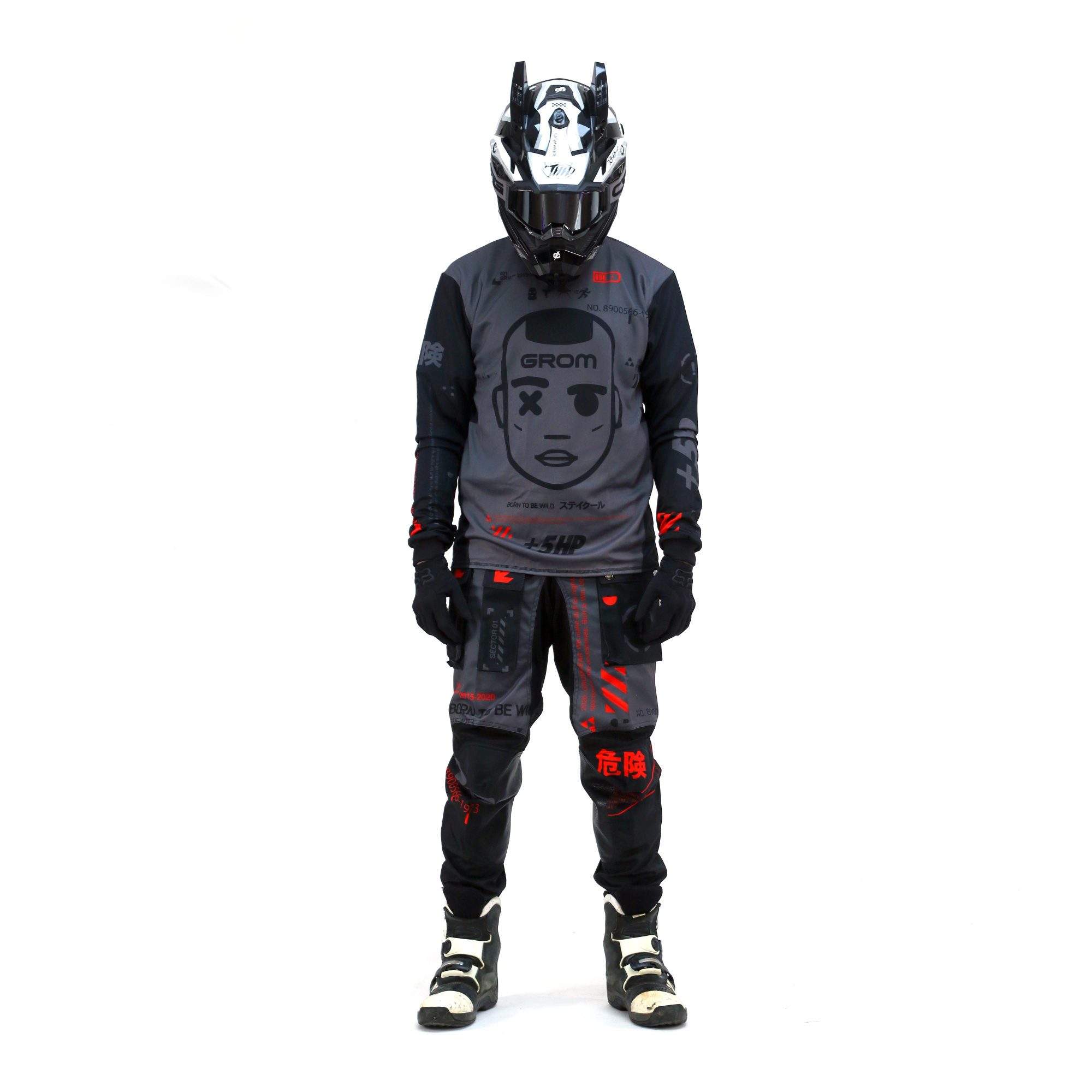 Джерси кросс Grom Vandal grey